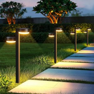 6 Pack Dual-Head Solar Lights Outdoor Waterproof, 2X Brighter 24 LED Outdoor Solar Lights, Up To 12 Hrs Outdoor Solar Garden Lights For Yard Path Landscape Walkway Warm white