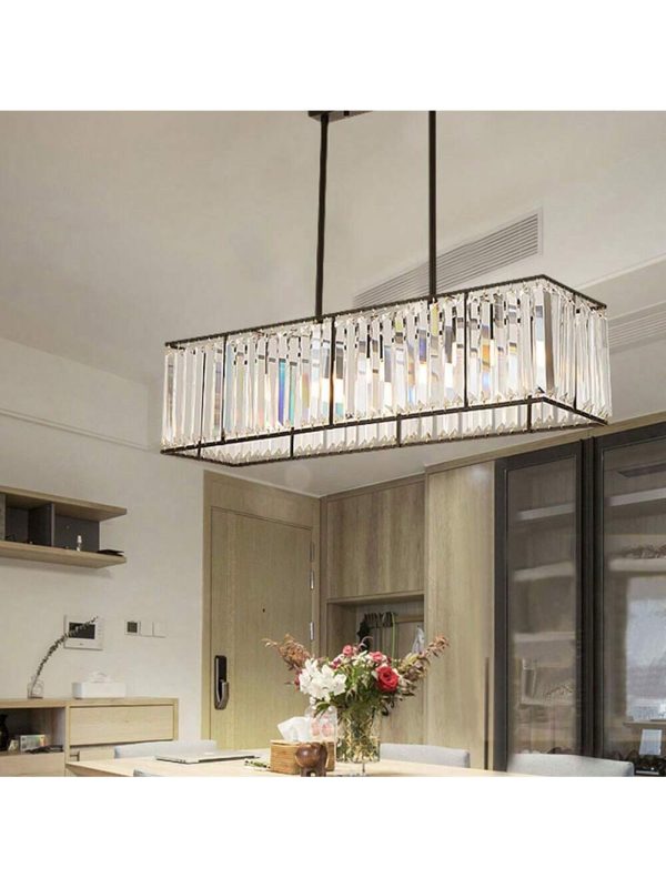 Vintage E12 Crystal Pendant Light Ceiling Lamp Dining Room Chandelier Fixture Warm White