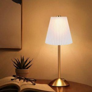 1Pack Portable LED Table Lamp With Touch Sensor, 3 Color Touch Control Rechargeable Lamp,3-Levels Brightness Metal Desk Lamp, Night Light, Bedside Lamp,Dining Room Lamp White